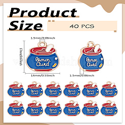 40Pcs Alloy Enamel Pendants&nbsp;ENAM-LP0001-94