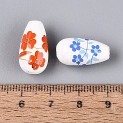 Printed Handmade Porcelain Beads&nbsp;PORC-N014-06A