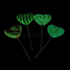 Luminous Transparent Resin Cartoon Big Pendants&nbsp;CRES-F024-02B