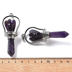 Natural Amethyst Pointed Big Pendants&nbsp;KK-H491-01P-04