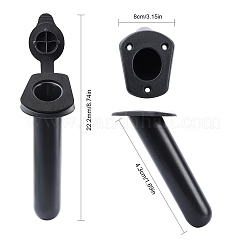 Kayak Deck Plastic Flush Mount Fishing Boat Rod Holders&nbsp;FIND-WH0057-01