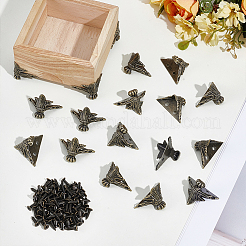 52Pcs Vintage Alloy Wooden Box Feet&nbsp;FIND-NB0006-80