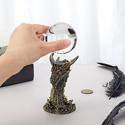 Resin Crystal Ball Holders&nbsp;ODIS-WH0038-228B