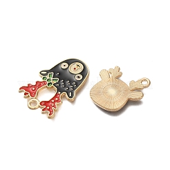 Christmas Theme Alloy Enamel Pendants&nbsp;FIND-M039-01E