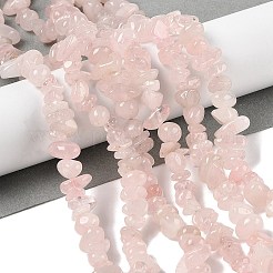 Natural Rose Quartz Chip Bead Strands&nbsp;G-M205-02A