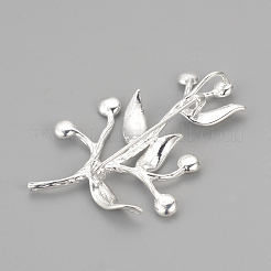 Brass Brooch Rhinestone Settings&nbsp;KK-S329-23S