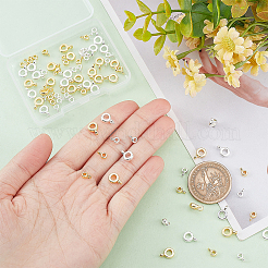 80Pcs 4 Style Brass Tube Bails&nbsp;KK-DC0001-96