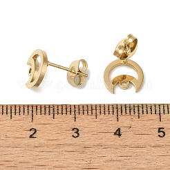 Ion Plating(IP) 304 Stainless Steel Stud Earring Findings&nbsp;STAS-I206-35G