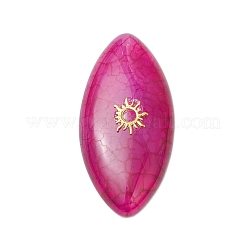 3Pcs 3 Styles Dyed Natural Brazilian Agate Cabochons&nbsp;PALLOY-JF04017-04
