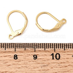 Brass Leverback Earring Findings&nbsp;KK-P340-20A-G