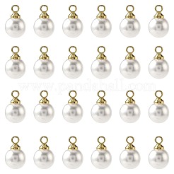 24Pcs ABS Plastic Imitation Pearl Charms&nbsp;KK-FS0001-78