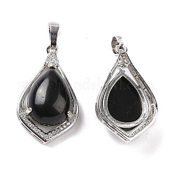 Natural Obsidian Pendants&nbsp;G-H283-04P-18