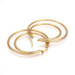 304 Stainless Steel Hoop Earrings&nbsp;EJEW-F188-21G