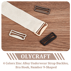 8Pcs 4 Colors Zinc Alloy Underwear Strap Buckles&nbsp;FIND-OC0003-08D