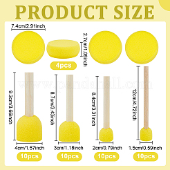 40Pcs 4 Styles Paint Sponges Shapes&nbsp;AJEW-OC0016-02