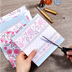 24 Sheets 12 Styles Rose Scrapbook Paper Pads&nbsp;DIY-WH0304-989H