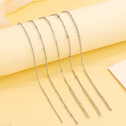 20Pcs 2 Colors Iron Chain Anklets&nbsp;AJEW-GO0002-49
