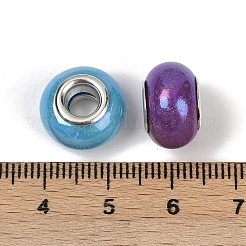 Opaque Resin European Beads&nbsp;RESI-C059-01B