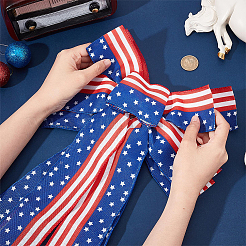 2Pcs 2 Styles Polyester Bowknots&nbsp;AJEW-AR0002-79