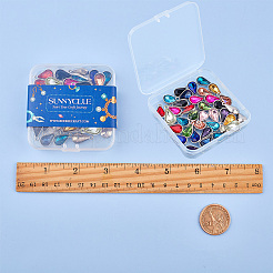 Alloy Glass Pendants&nbsp;PALLOY-SC0002-32
