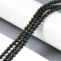 Assembled Natural Malachite & Bronzite Beads Strands&nbsp;G-A230-D02-01