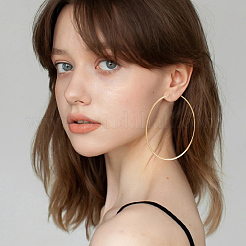 3 Pairs Brass Hoop Earrings for Women&nbsp;EJEW-BBC0001-66G-05