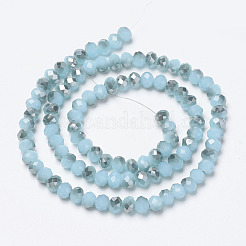 Electroplate Glass Beads Strands&nbsp;EGLA-A034-J4mm-E01