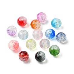 375Pcs 15 Colors Transparent Crackle Baking Paint Glass Beads Sets&nbsp;DGLA-FS0001-05