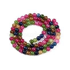 Dyed Natural White Jade Beads Strands&nbsp;G-T140-4mm-A15