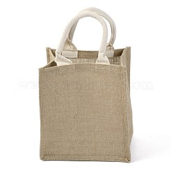Jute Tote Bags Soft Cotton Handles Laminated Interior&nbsp;ABAG-F003-05