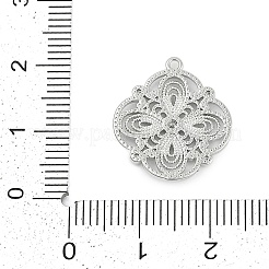 Brass Micro Pave Cubic Zirconia with Glass Pendants&nbsp;KK-Q026-10P