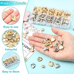 170Pcs 10 Styles CCB Plastic Pendants&nbsp;CCB-YW0001-82