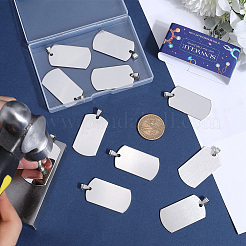 18Pcs 201 Stainless Steel Rounded Rectangle Stamping Blank Tag Pendants&nbsp;FIND-SC0010-67