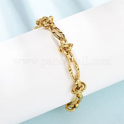 304 Stainless Steel Knot Link Chain Bracelets&nbsp;BJEW-F536-06G