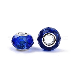 Transparent Glass European Beads&nbsp;GPDL-N004-D14mm-B14