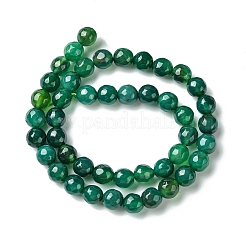 Natural Green Onyx Agate Beads Strands&nbsp;G-G580-8mm-23