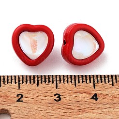 Spray Painted Alloy Bead&nbsp;PALLOY-H134-27A