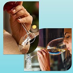 DIY Heart Wine Glass Charms Making Kits&nbsp;DIY-SC0021-51