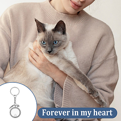 304 Stainless Steel Locket Keychains&nbsp;KEYC-DR00016