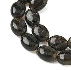 Natural Golden Sheen Obsidian Beads Strands&nbsp;G-Z006-A40