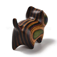 Wood Cat Shape Figurines&nbsp;DJEW-D011-02