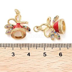 Christmas Theme Rack Plating Brass Pendants&nbsp;KK-M280-11D-G