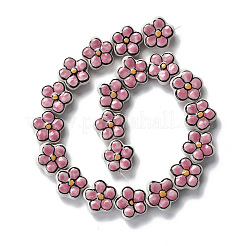 Handmade Porcelain Flower Beads Strands&nbsp;PORC-F003-01F
