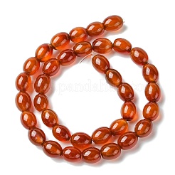 Oval Natural Carnelian Beads Strands&nbsp;G-D622-06-A