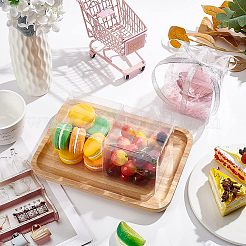 Transparent Plastic PET Box Gift Packaging&nbsp;CON-WH0052-9x9cm