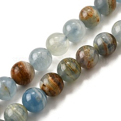 Natural Blue Calcite Beads Strands&nbsp;G-H312-C02-10mm