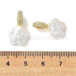 Natural Baroque Keshi Pearl Pendants&nbsp;PALLOY-JF05637-02
