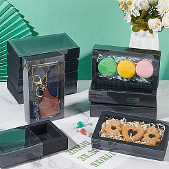 Foldable Paper Drawer Boxes with Clear Plastic Cover&nbsp;CON-WH0095-68A-04