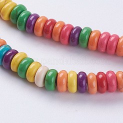 Synthetic Turquoise Beads Strands&nbsp;G-E456-33G-3X6mm