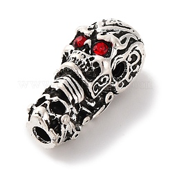 Rack Plating Tibetan Style Alloy 3 Hole Guru Beads&nbsp;PALLOY-F313-05AS